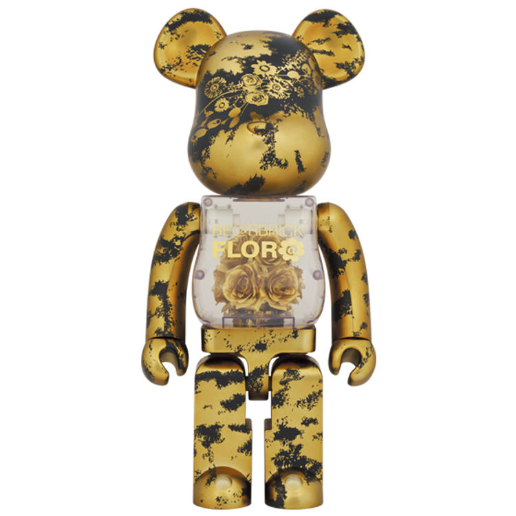1000% Gold Flor@ Bearbrick by Mames