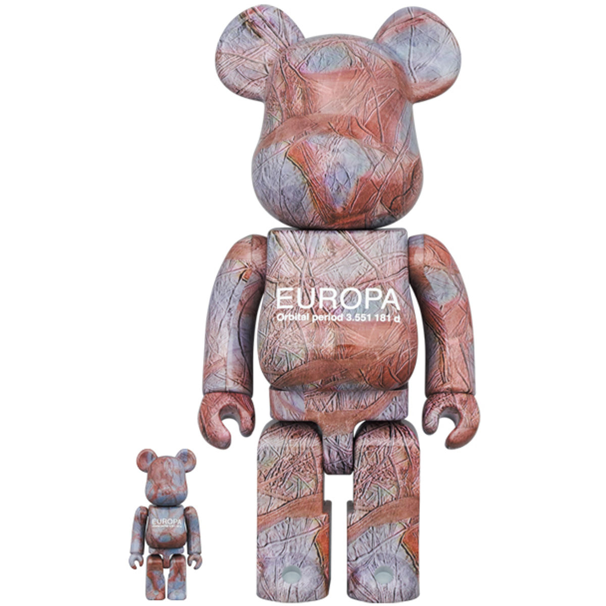 100% + 400% Europa : The Galileo Mission Complete Be@rbrick (Set)