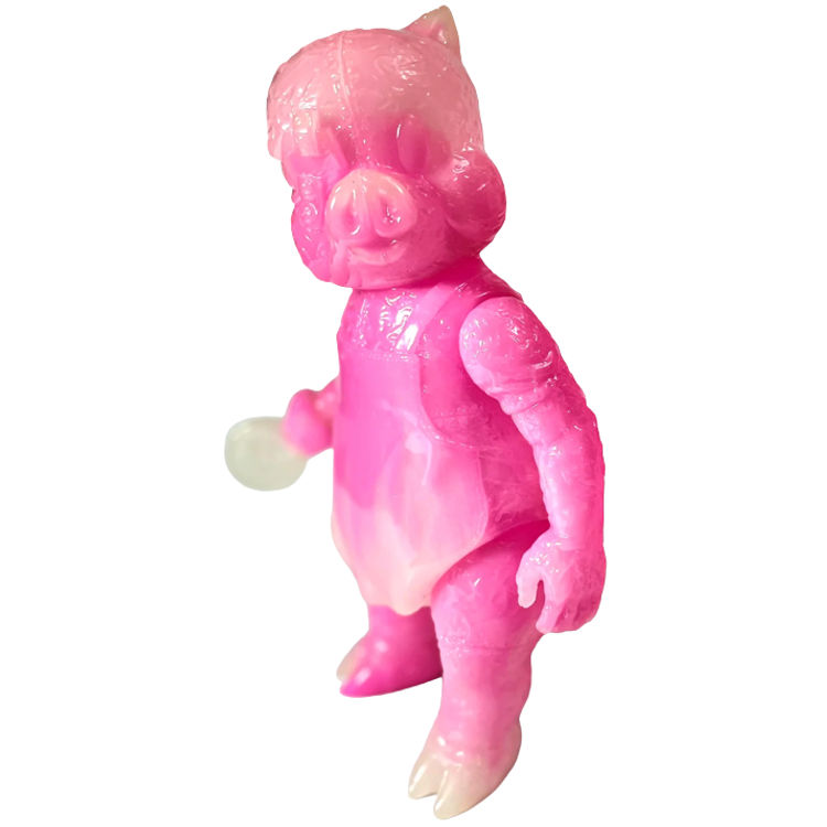 Pink and Glow Marbled Hambone by Splurrt