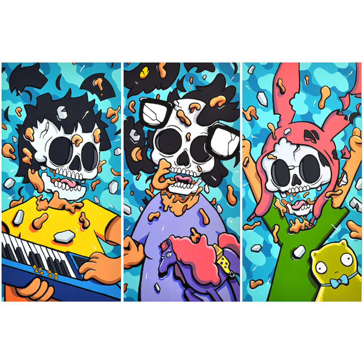 Deconstructed Gene, Tina and Louise (Tryptich)