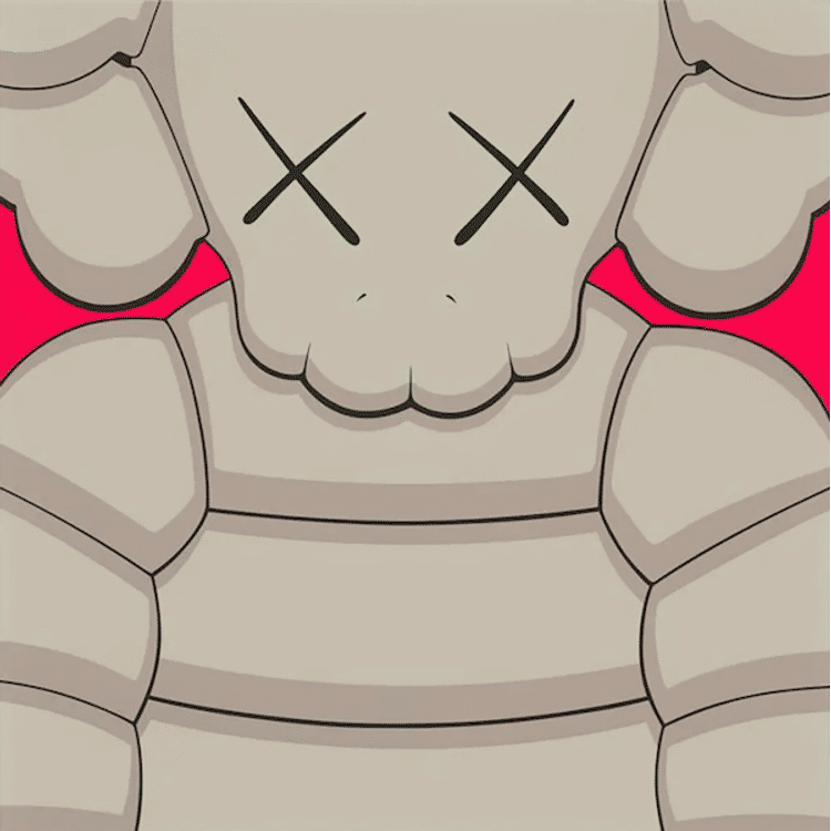 Grey Chum What Party (2020) by Kaws (Brian Donnelly)