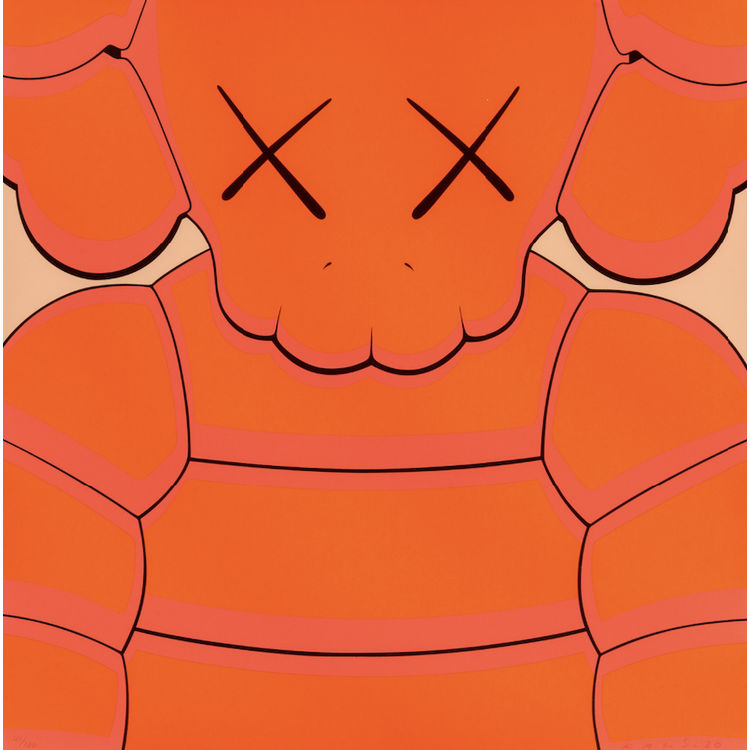 Orange Chum What Party (2020) by Kaws (Brian Donnelly)