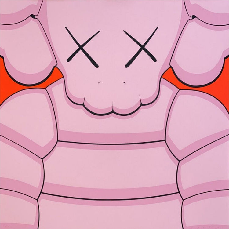 Light Pink Chum What Party (2020) by Kaws (Brian Donnelly)