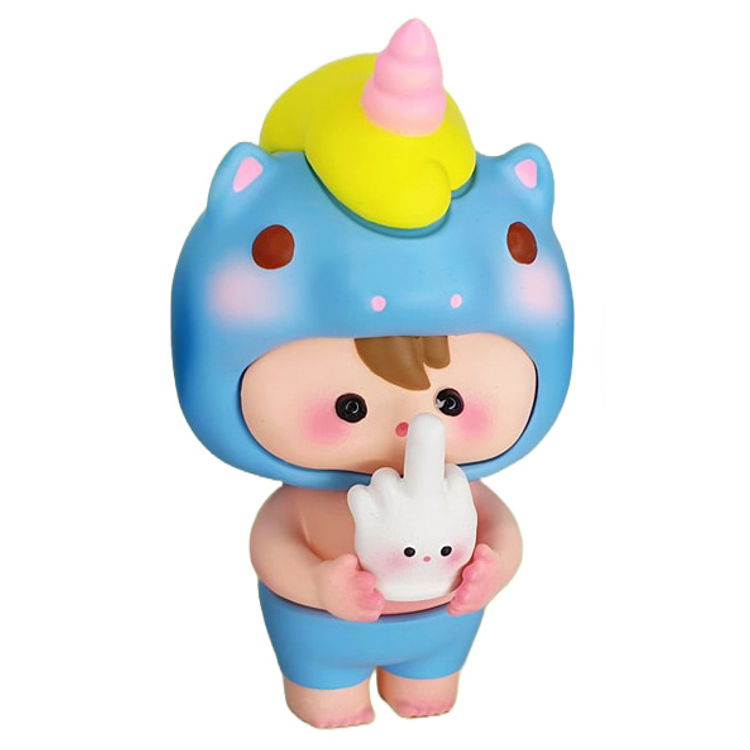 Blue Quay Holding The Finger by Kik Toyz