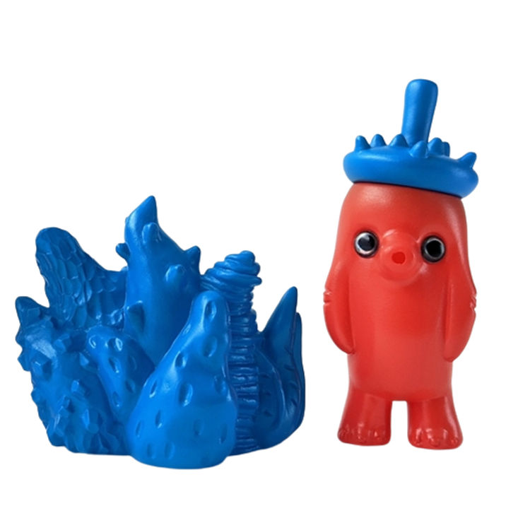 Red Blue Hyururi and Strange Plants by Hatsutorin Studio