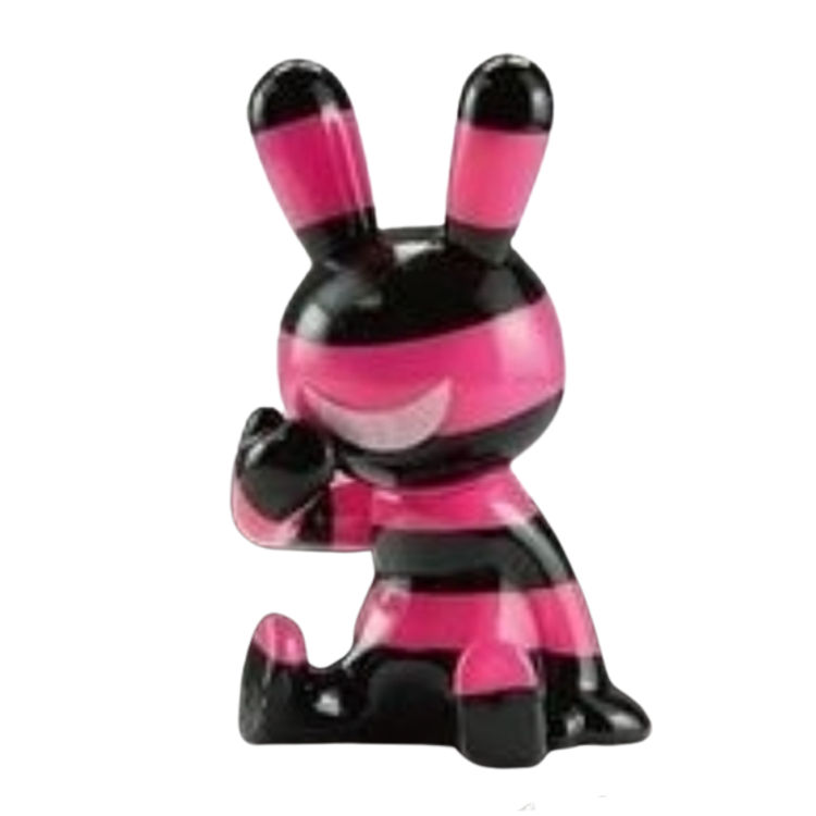 Pink Stripe Capsule Black Rabbit by Tadayuki Iwa (Black Rabbit)