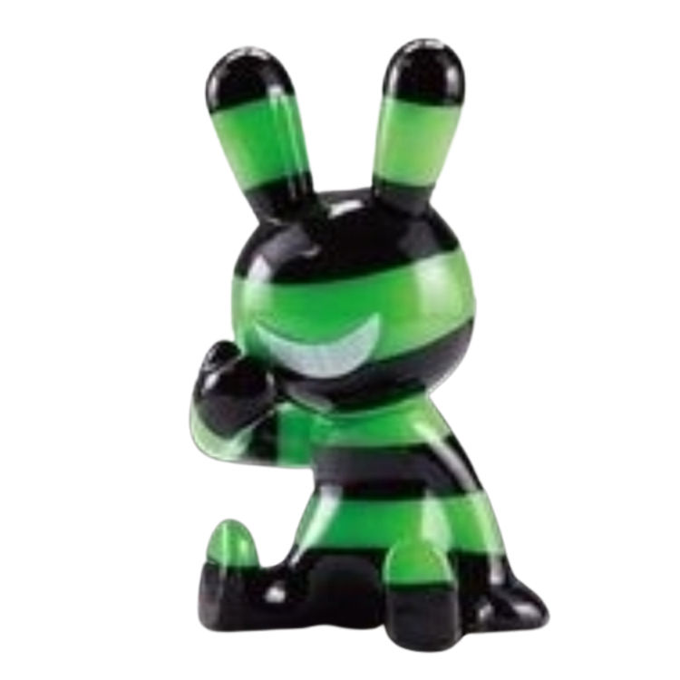 Green Stripe Capsule Black Rabbit by Tadayuki Iwa (Black Rabbit)