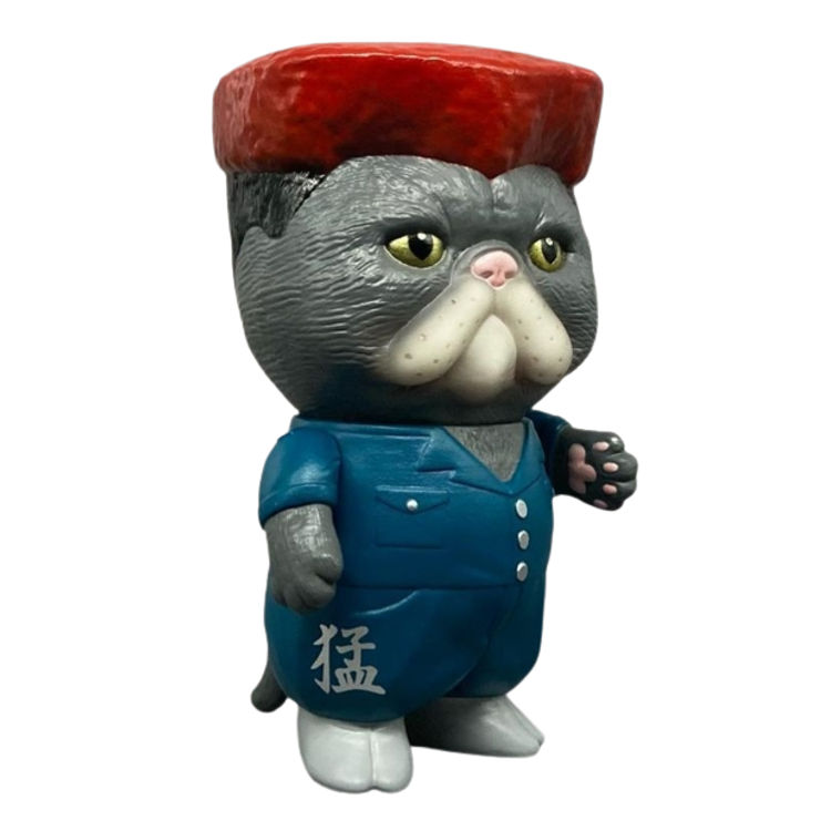 Teal Red Haired Yankee Cat by Bird Ark