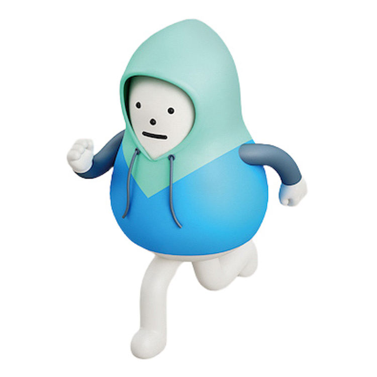 SML Running Hoodie Mon by Sticky Monster Lab