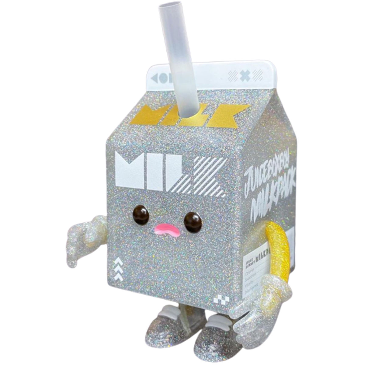 Silver Glitter Juice Box Boy
