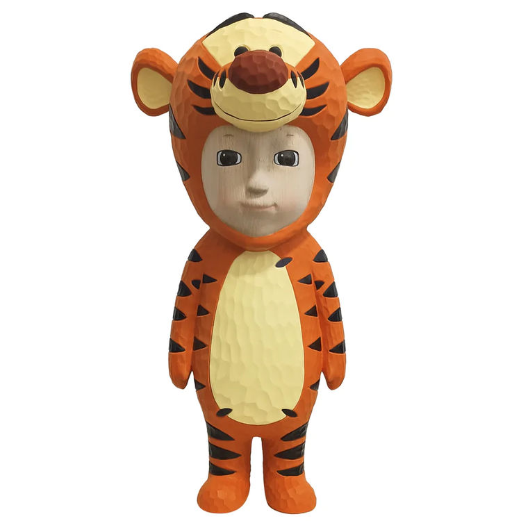 Tigger (Wood Sculpture) by Sparkle Princess High