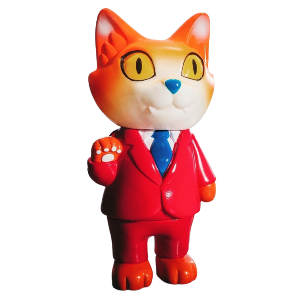 Red Suit Office Cat