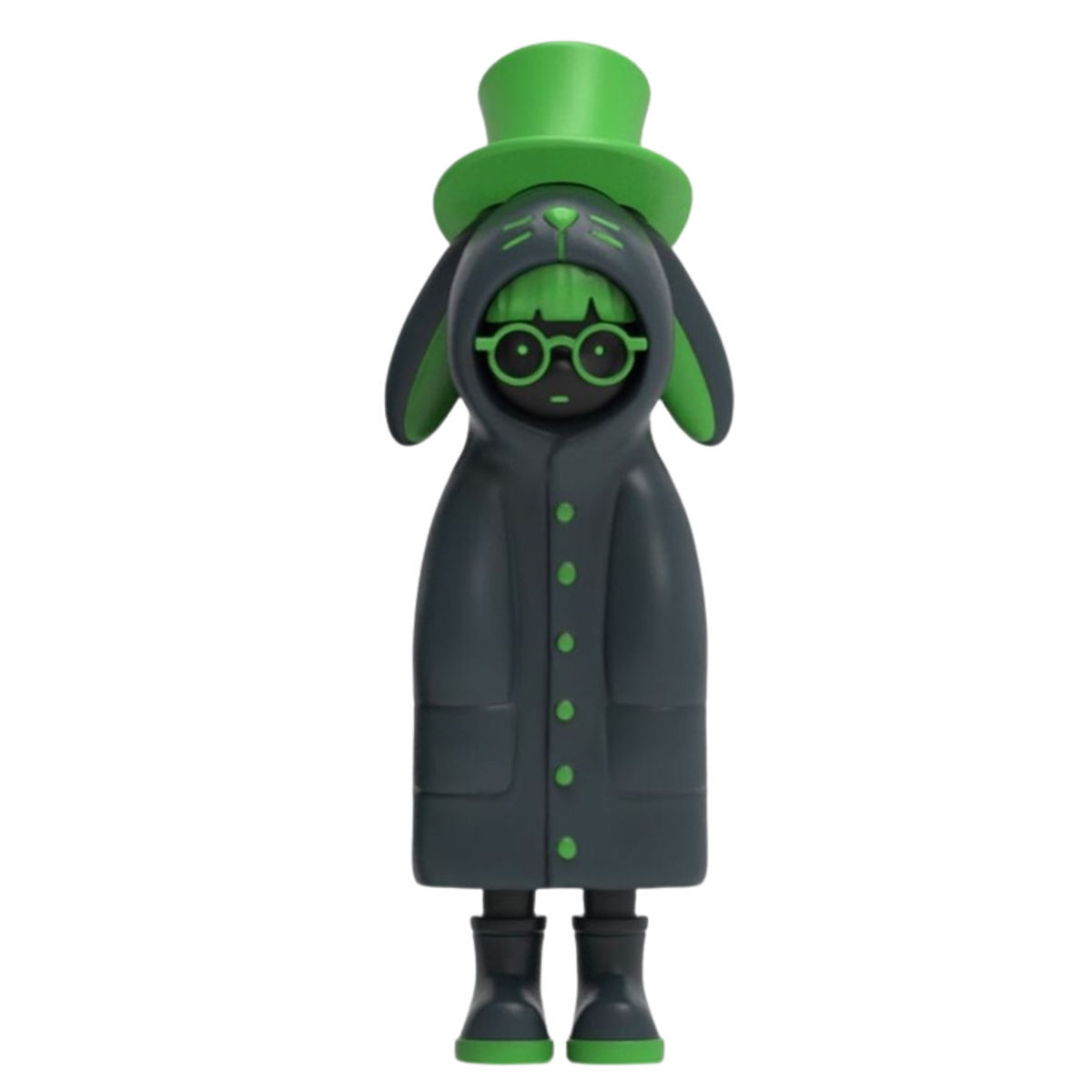 Niar Black Rabbit with Hat