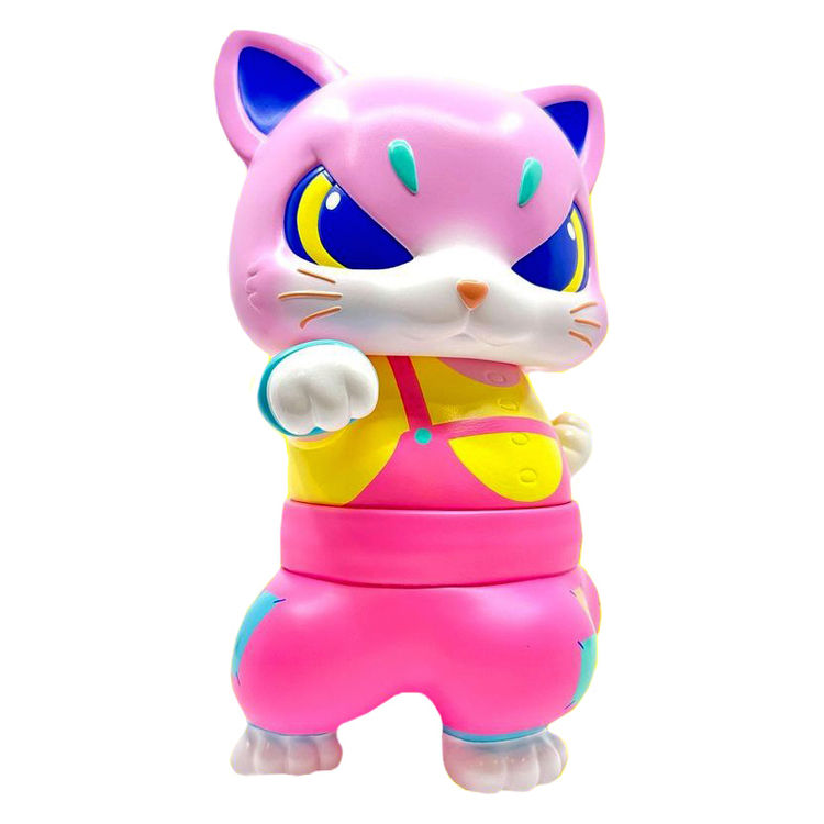 BIG Kung-Fu Tri-legs Cat Pink Telling by Foon's Creations (Foon Wong)