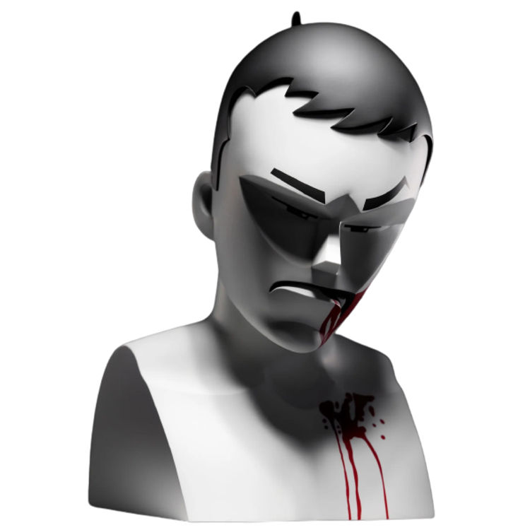 Pain Flake Bust by Coarse