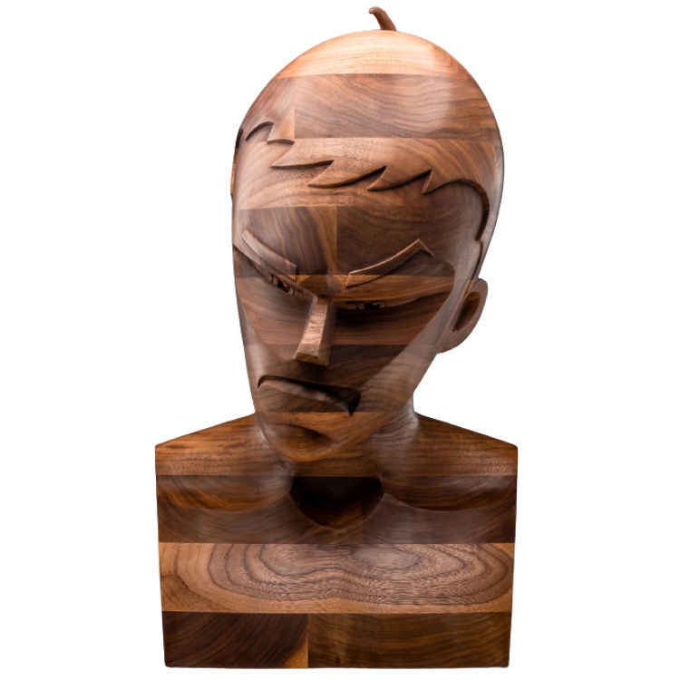 Walnut Flake Bust by Coarse