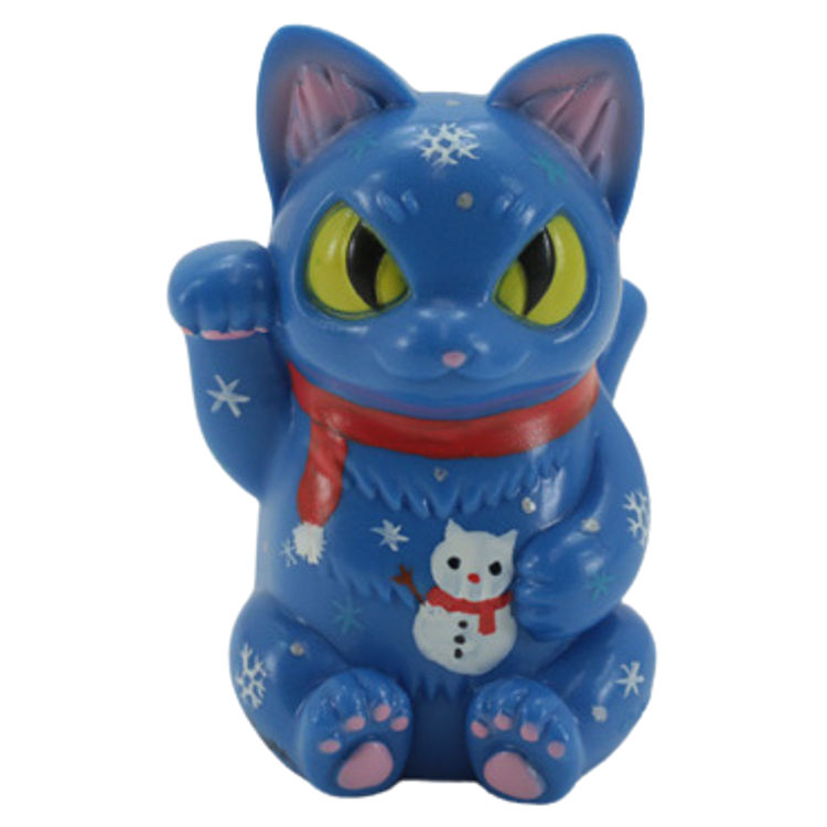 Blue Snowman Lucky Negora by Konatsu Koizumi