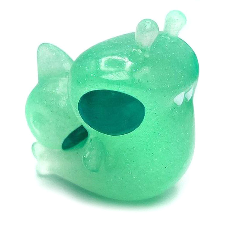 Green Glitter Baby Hammerhead Snail by Ghost Fox Toys
