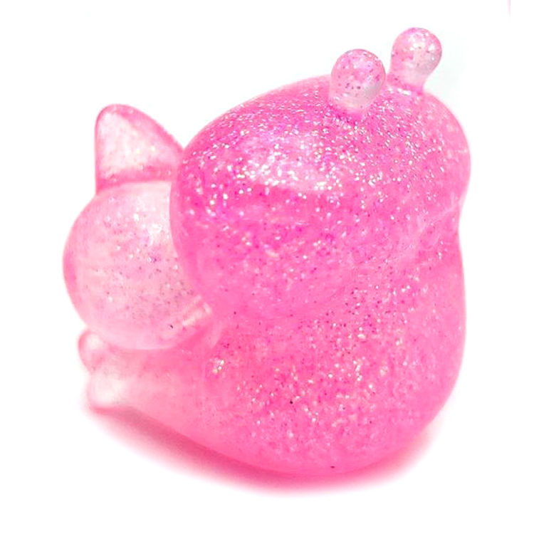 Pink Glitter Baby Hammerhead Snail by Ghost Fox Toys