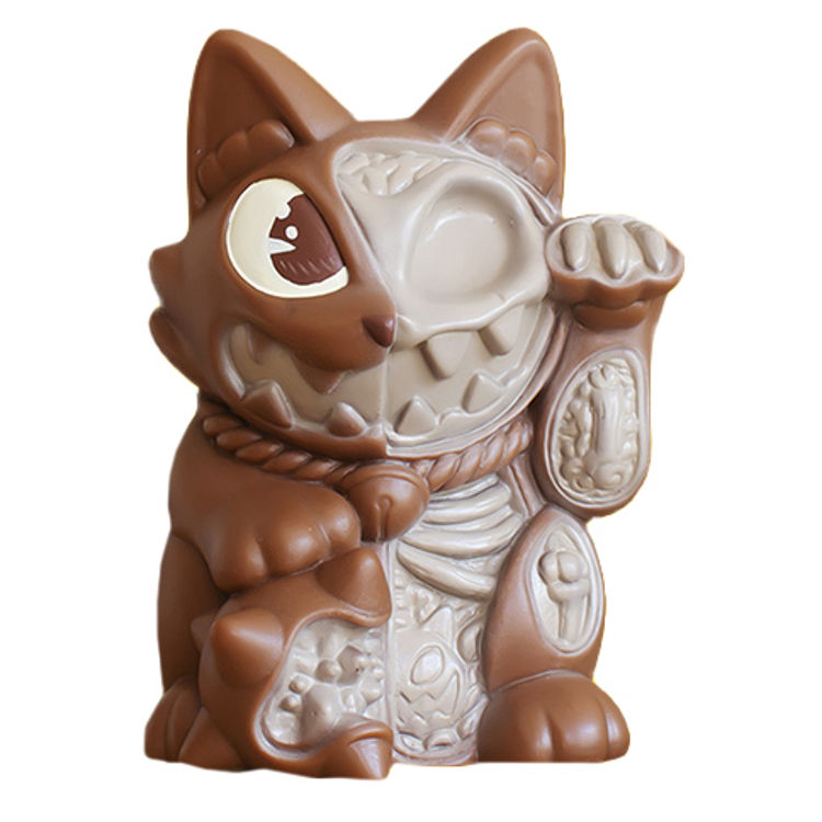 Choco Cat Maneki Wananeko by Stickup Monsters (Javier Jiménez)