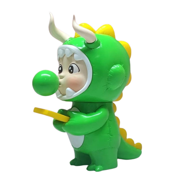 Green Dragon Bubble Angel Boy by Dotoy