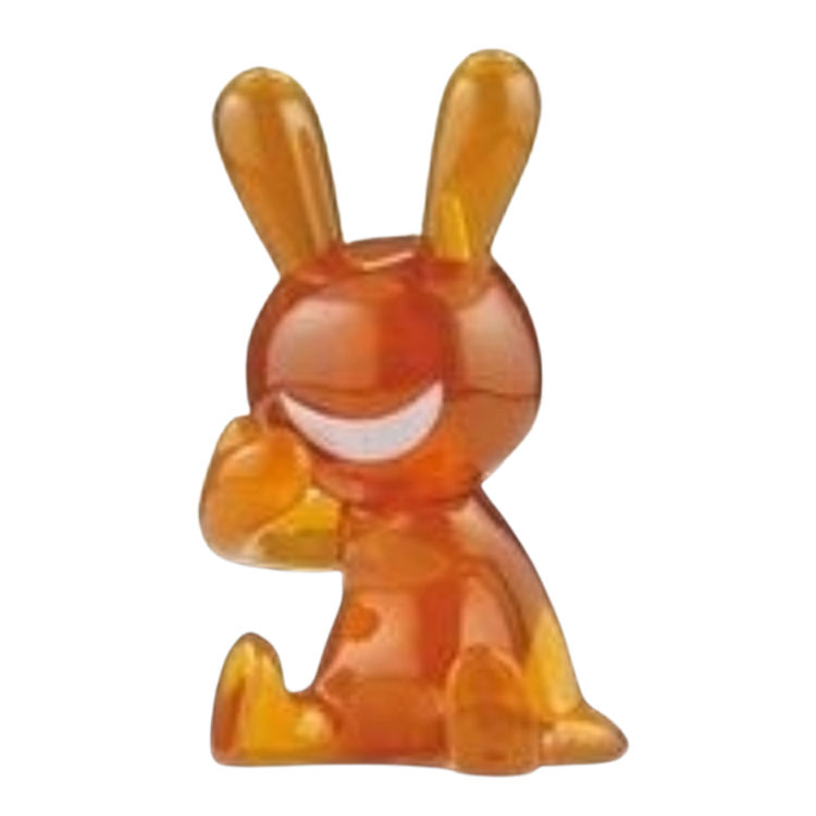 Amber Black Rabbit Capsule Toy by Tadayuki Iwa (Black Rabbit)