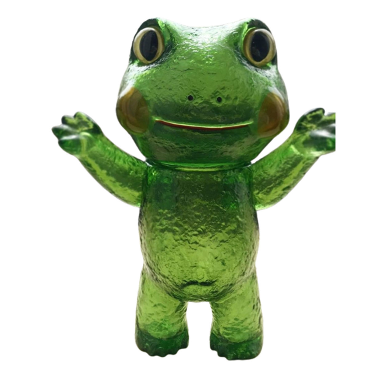 Clear Green Otafuku Frog
