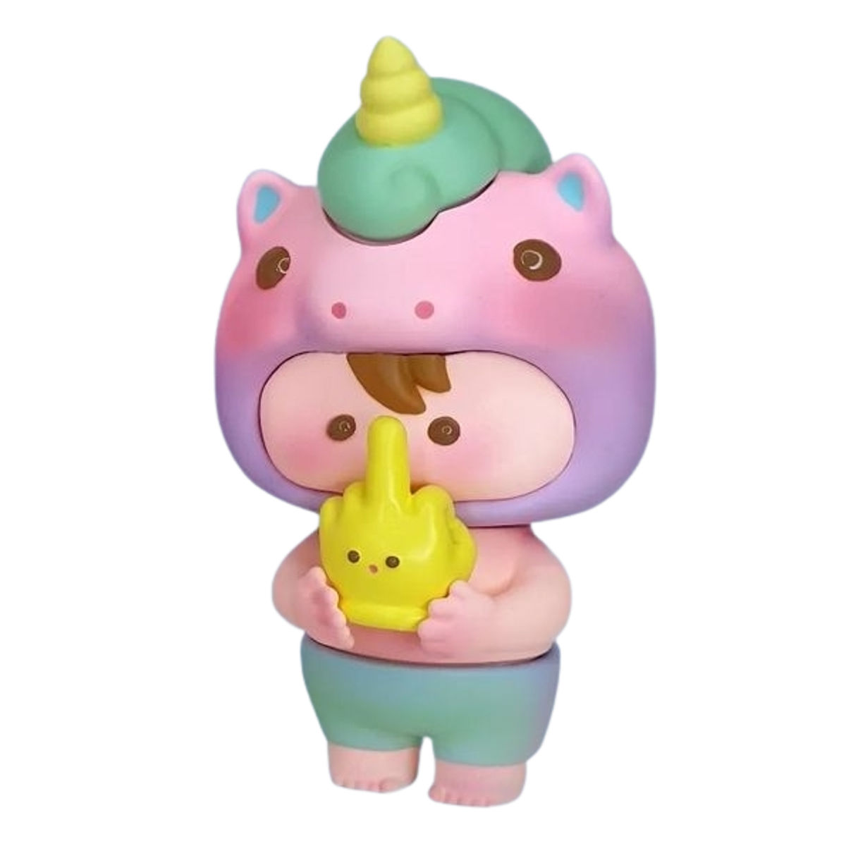 Pastel Quay Holding The Finger