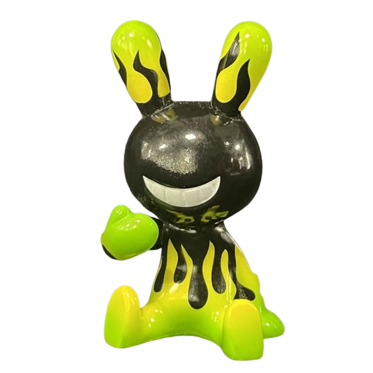 Lime Green Fire SO-TA Black Rabbit