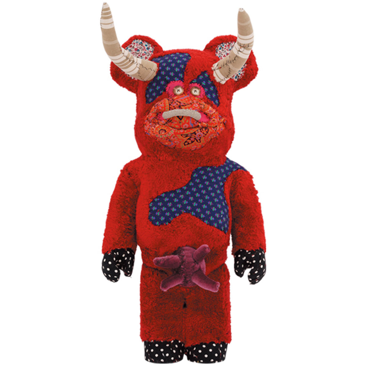 1000% Red Cow : One of Kind Pattern Be@rbrick