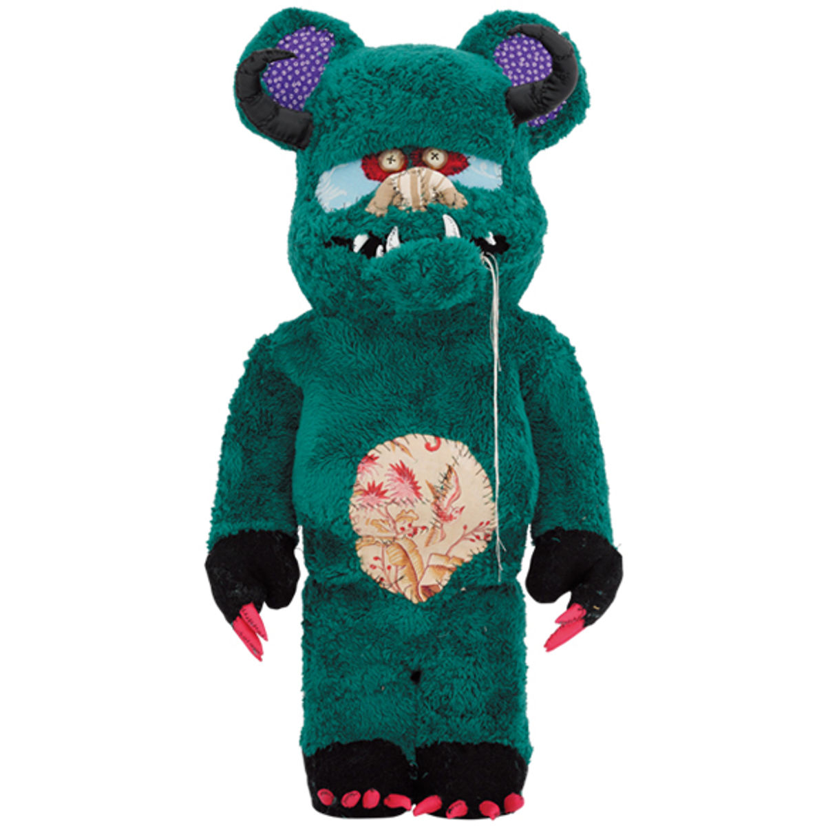 1000% Big Green : One of Kind Pattern Be@rbrick