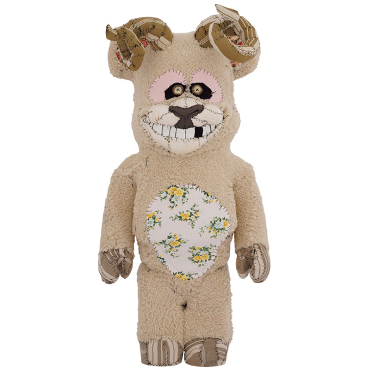 1000% Twisted Horns : One of Kind Pattern Be@rbrick