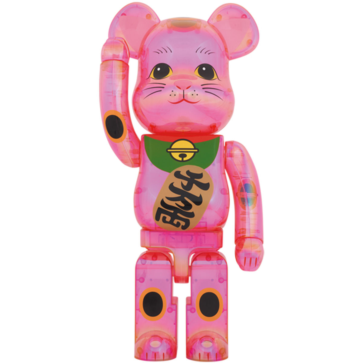1000% Pink Lucky Cat Transparent Plating