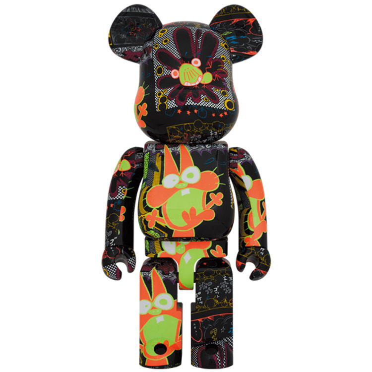 1000% Akatsuka Nyarome & Beshi Bearbrick by Fujio Akatsuka