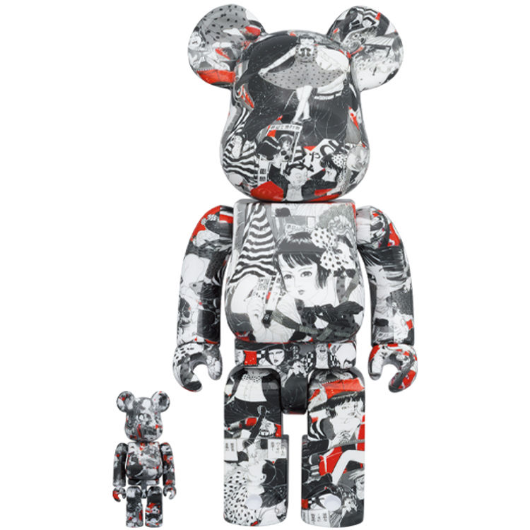 100% + 400% MEEWEE x Suehiro Maruo Shoujo Tsubaki Be@rbrick (Set) by MEEWEE
