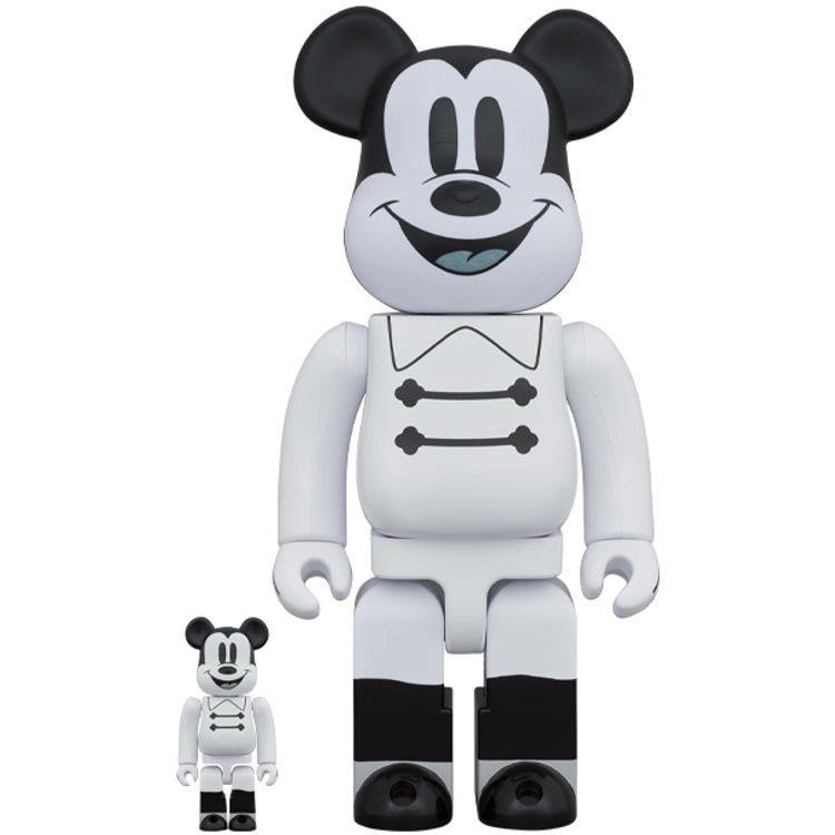 100% + 400% Nighttime Mickey Mouse Be@rbrick (Set) by Disney