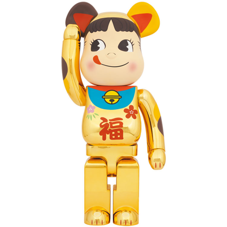 1000% Fuku Plated Peko-chan Maneki Neko Be@rbrick by Fujiya