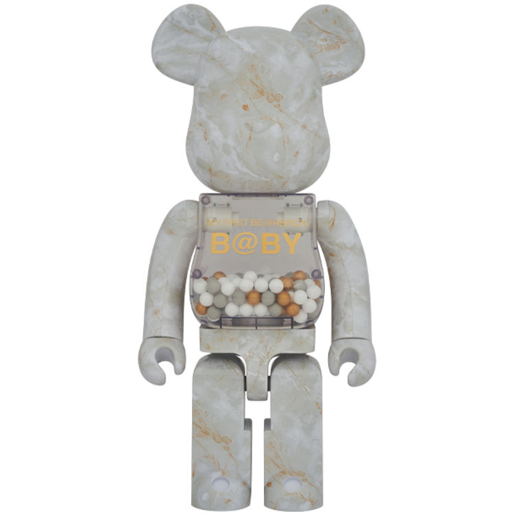 1000% White Marble My First Be@rbrick B@by Be@rbrick (Set) by Chiaki Kuriyama