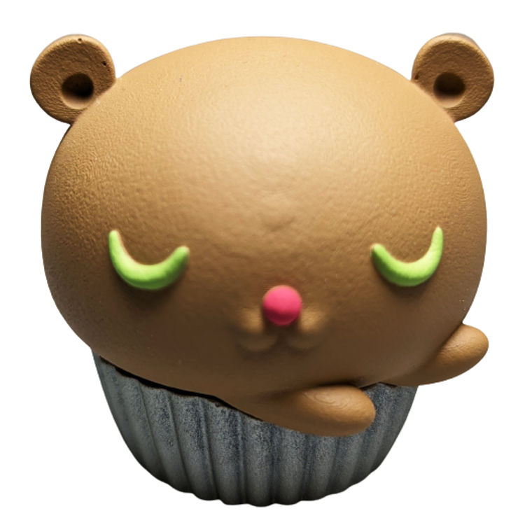 Chocolate Mint Eyes Bearbun Cupcake by ESC Toy (Erick Scarecrow)