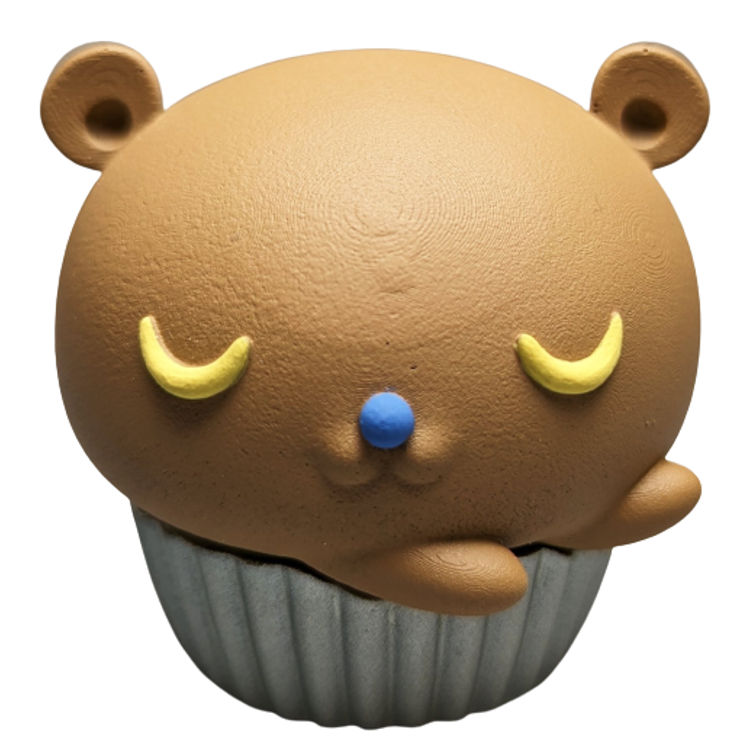 Chocolate Vanilla Eyes Bearbun Cupcake by ESC Toy (Erick Scarecrow)