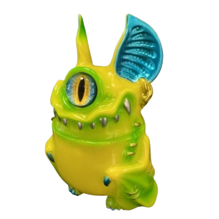 Yellow Blue Bat Beast by Kagemaru Designs (Dark Fantasy)
