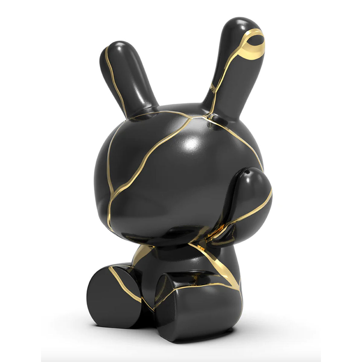 5" Black & Gold Three Wise Dunnys (Set)