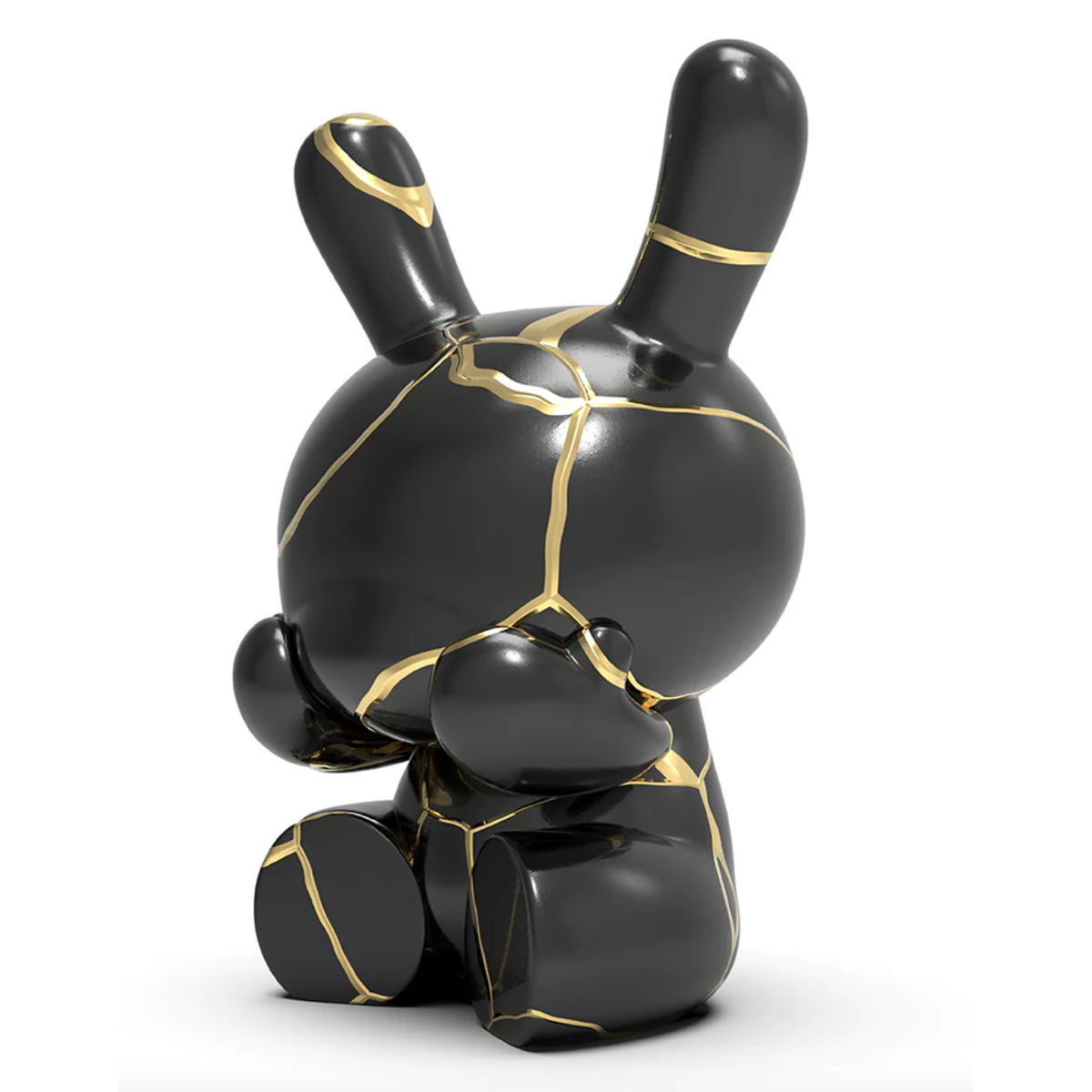 5" Black & Gold Three Wise Dunnys (Set)