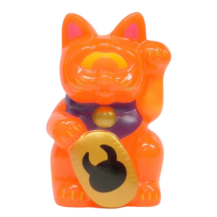 Orange Uamou Fortune Cat by Real X Head (Mori Katsura)