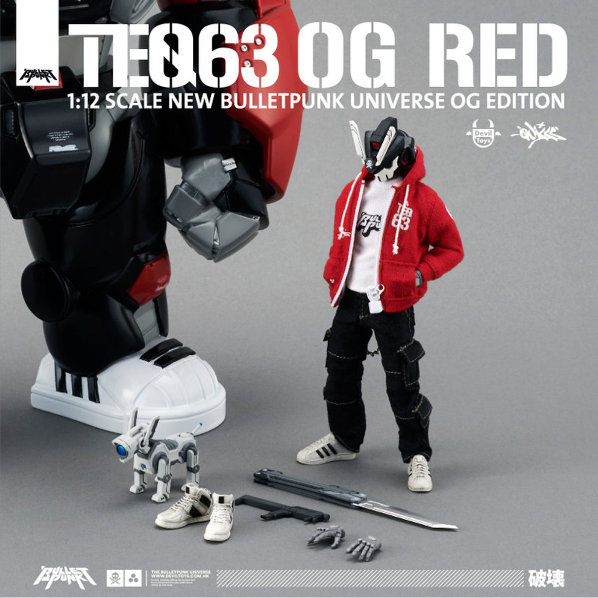 Teq63 1/12th Action Figure OG Red