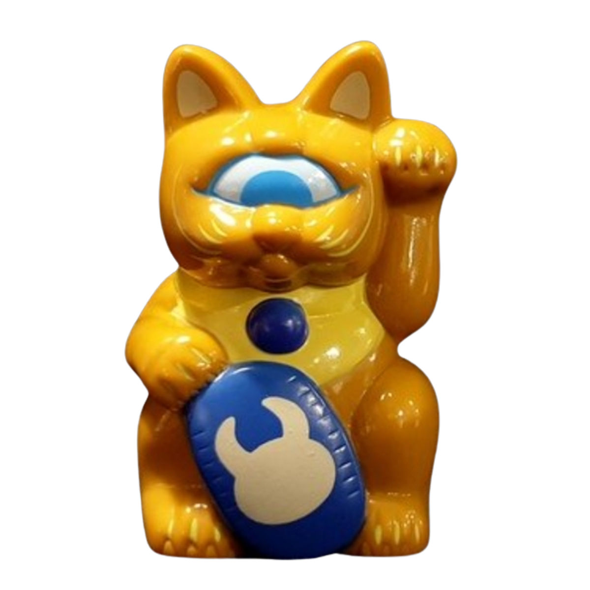 Yellow Blue Fortune Cat Uamou