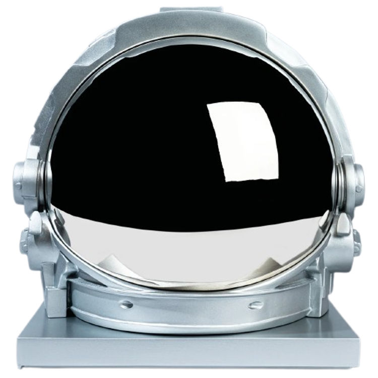 Silver A7L Helmet by Michael Kagan