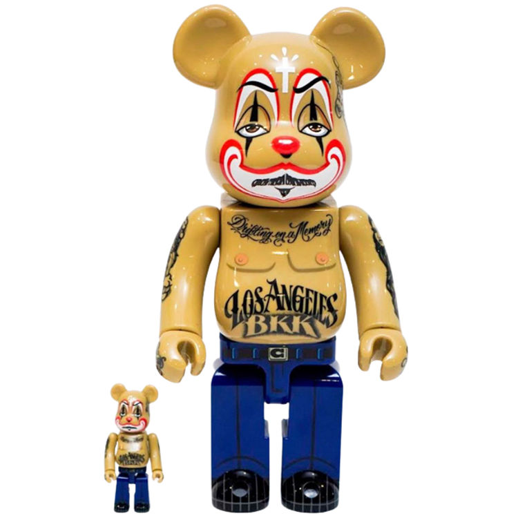 100% + 400% Mister Cartoon x Kong Be@rbrick (Set) by Kong Karoon Sosothikul