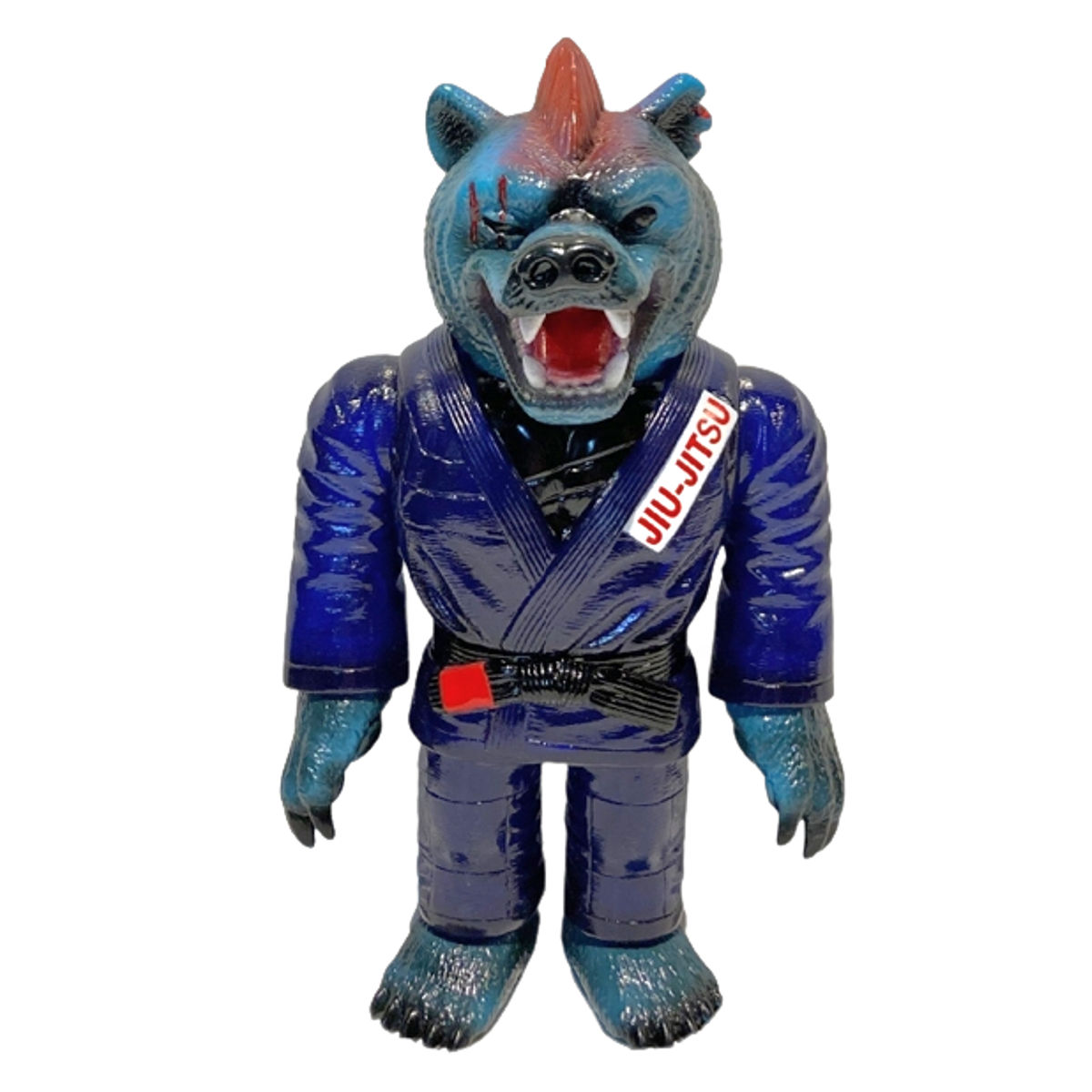 Blue Teal One Eyed Bear