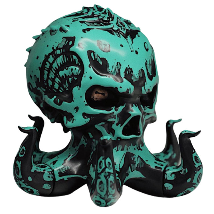 Teal + Glow Skulltopus by Mr. Kumkum (Paskalis Kunang)